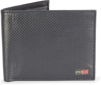 

Peter England Men Blue Genuine Leather Wallet(8 Card Slots), Navy