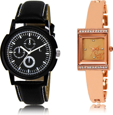

The Shopoholic Best Combo Pack Black And Rose Gold Dial Analog Watch For Boys And Girls Watch For Boys Watch - For Men & Women