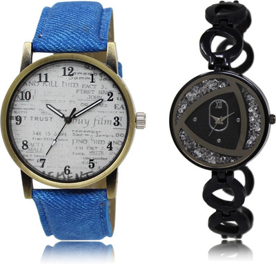 

The Shopoholic Stylist Designer Combo Pack 2 White And Black Dial Analog Watch For Boys And Girls New Watch Watch - For Men & Women