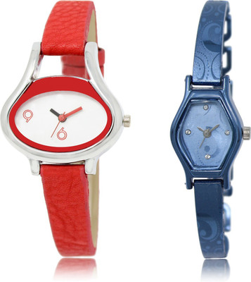 

The Shopoholic Stylist Designer Combo Pack 2 White And Blue Dial Analog Watch For Girls Watchs For Girls Fashion Watch - For Women