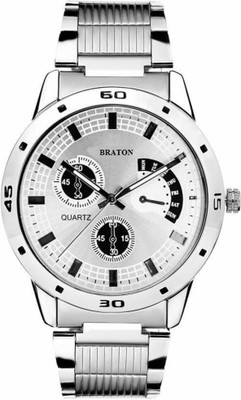 

BRATON BT1167SM03 New Generation Silver Dial Silver Stainless Steel Strap Analog Wrist Watch - For Men
