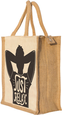 

Nisol Just Relax Waterproof Lunch Bag(Beige, 12 inch)