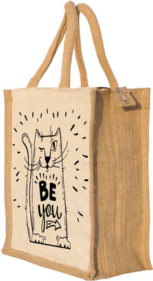 

Nisol Be You Cat Waterproof Lunch Bag(Beige, 12 inch)