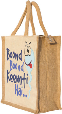 

Nisol Boond Boond Keemti hai Waterproof Lunch Bag(Beige, 12 inch)