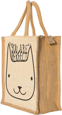 

Nisol You Are Perfect Waterproof Lunch Bag(Beige, 12 inch)
