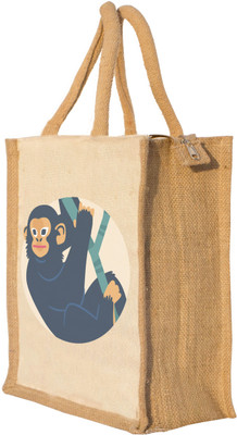

Nisol Cute Monkey Waterproof Lunch Bag(Beige, 12 inch)