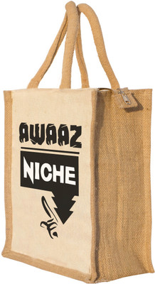 

Nisol Awaaz Niche Waterproof Lunch Bag(Beige, 12 inch)