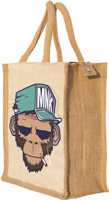 

Nisol Funky Monkey Waterproof Lunch Bag(Beige, 12 inch)