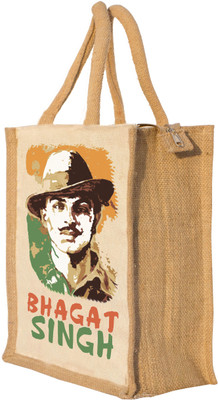 

Nisol Bhagat Singh Tricolor Waterproof Lunch Bag(Beige, 12 inch)