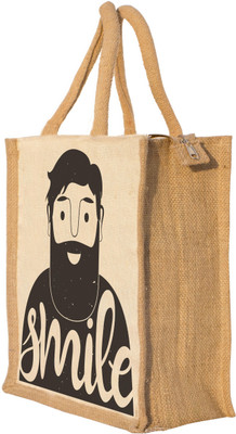 

Nisol Smile Man Waterproof Lunch Bag(Beige, 12 inch)