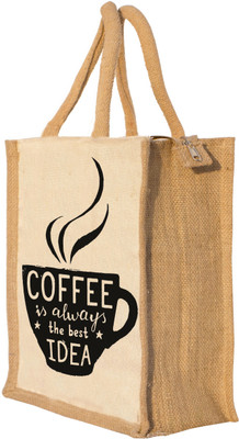 

Nisol Coffee The Best Idea Waterproof Lunch Bag(Beige, 12 inch)
