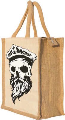 

Nisol Skull Beard Sailor Waterproof Lunch Bag(Beige, 12 inch)