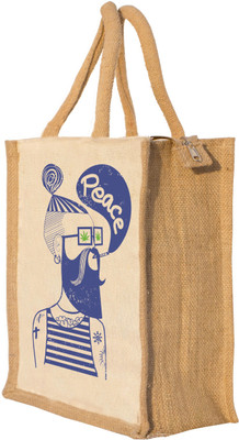 

Nisol Peace Waterproof Lunch Bag(Beige, 12 inch)