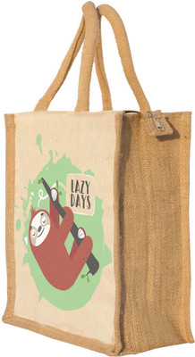 

Nisol Cute Sloth Waterproof Lunch Bag(Beige, 12 inch)