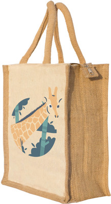 

Nisol Cute Girrafe Waterproof Lunch Bag(Beige, 12 inch)