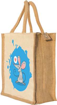 

Nisol Cute Rat Waterproof Lunch Bag(Beige, 12 inch)
