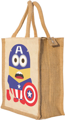 

Nisol Minion as Captain America Waterproof Lunch Bag(Beige, 12 inch)