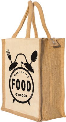 

Nisol Wakeup Food Waterproof Lunch Bag(Beige, 12 inch)
