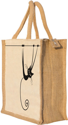 

Nisol Hanging Cute Cat Waterproof Lunch Bag(Beige, 12 inch)