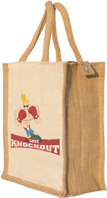 

Nisol Love Knowckout Johny Bravo Waterproof Lunch Bag(Beige, 12 inch)