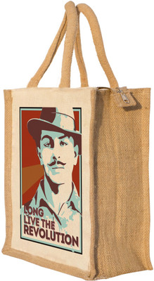 

Nisol Long Live Revolution Bhagat Singh Waterproof Lunch Bag(Beige, 12 inch)