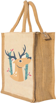 

Nisol Cute Forest Deer Waterproof Lunch Bag(Beige, 12 inch)