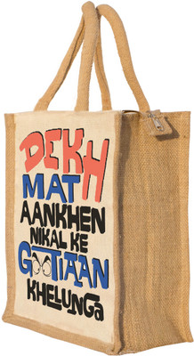 

Nisol Dekh Mat Aankhen Nikal Kr Game of Thronesiyan Khelunga Waterproof Lunch Bag(Beige, 12 inch)