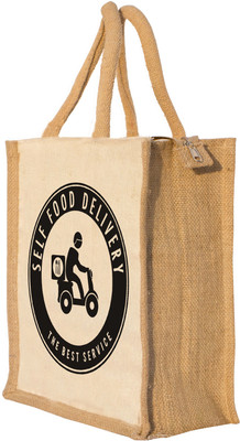 

Nisol Self Food Delivery Waterproof Lunch Bag(Beige, 12 inch)