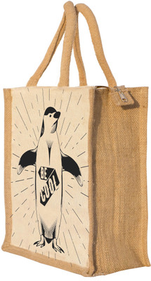 

Nisol Be Cool Penguin Waterproof Lunch Bag(Beige, 12 inch)