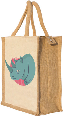 

Nisol Cute Rhino Waterproof Lunch Bag(Beige, 12 inch)