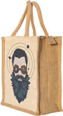 

Nisol Beard Universe Man Waterproof Lunch Bag(Beige, 12 inch)