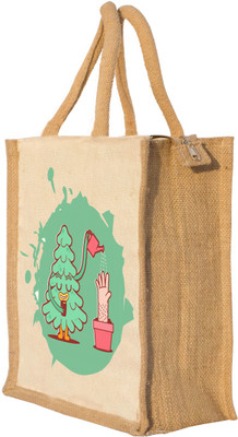 

Nisol Tree Message Waterproof Lunch Bag(Beige, 12 inch)