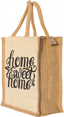 

Nisol Home Sweet Home Waterproof Lunch Bag(Beige, 12 inch)