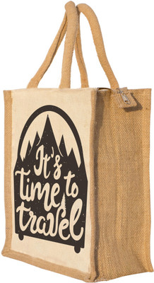 

Nisol Its Time To Travel Waterproof Lunch Bag(Beige, 12 inch)
