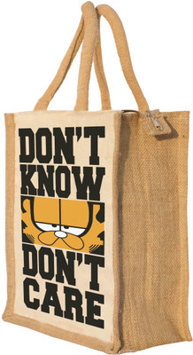 

Nisol Don’t Know Don’t Care Cat Waterproof Lunch Bag(Beige, 12 inch)
