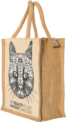 

Nisol Artistic Cat Waterproof Lunch Bag(Beige, 12 inch)