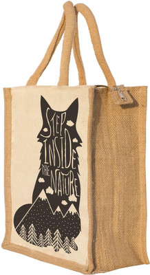 

Nisol Step Inside The Nature Fox Waterproof Lunch Bag(Beige, 12 inch)