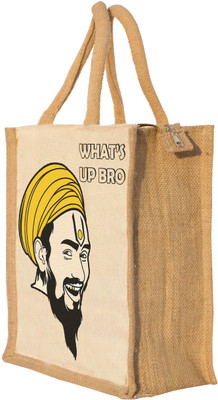 

Nisol What's Up Bro Waterproof Lunch Bag(Beige, 12 inch)