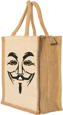

Nisol Horrible Joker & Hackers Logo Waterproof Lunch Bag(Beige, 12 inch)