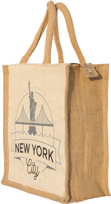

Nisol New york City Waterproof Lunch Bag(Beige, 12 inch)