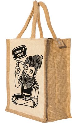 

Nisol Karne se Hoga Baba Waterproof Lunch Bag(Beige, 12 inch)
