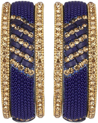 Muchmore Alloy Gold-plated Bangle Set(Pack of 2)