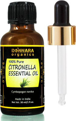 Donnara Organics 100% Pure Citronella Essential oil- Natural & Undiluted(30 ml)(30 ml)