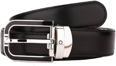 

Niryat international Men Black Genuine Leather Belt