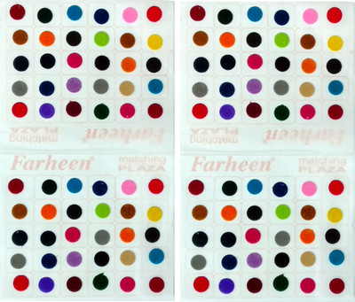 

Farheen MATCHING PLAZA FOREHEAD Multicolor Bindis(INDIAN FANCY BINDI)
