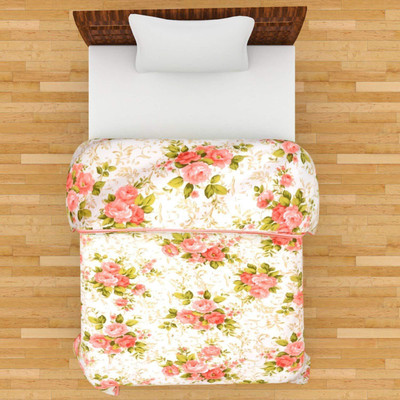 SHREE BALAJI Floral Single Dohar for  Mild Winter(Poly Cotton, multy colour)