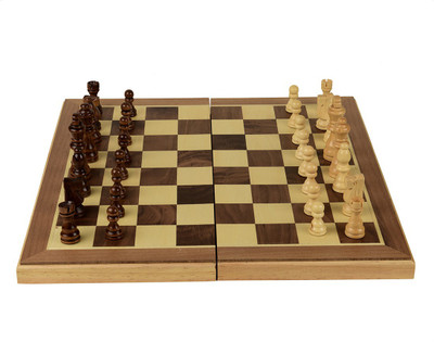 

Arrowmax 16 INCH WOODEN CHESSBOARD WITH WOODEN COINS BY ONE SHOT RETAIL 16 inch Chess Board(Brown)