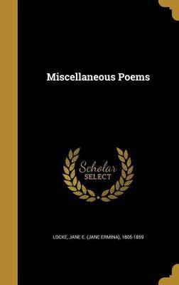 Miscellaneous Poems(English, Hardcover, unknown)
