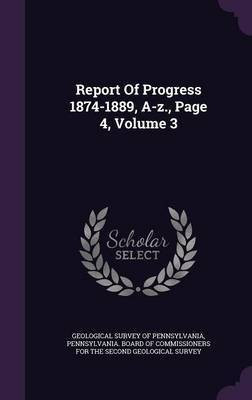 Report Of Progress 1874-1889, A-z., Page 4, Volume 3(English, Hardcover, unknown)