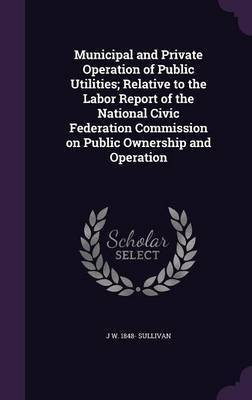 Municipal and Private Operation of Public Utilities; Relative to the Labor Report of the National Civic Federation Commission on Public Ownership and Operation(English, Hardcover, Sullivan J W 1848-)